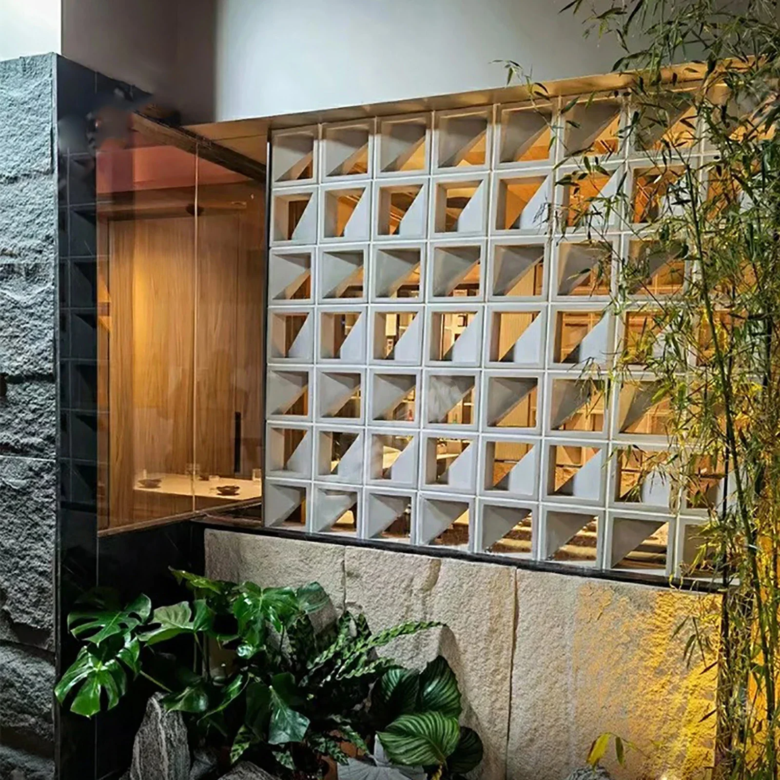 

20 20 10cm Concrete Hollow Brick Mold,Reusable Concrete Molds,ABS Hollow Concrete Molds for DIY Garden,Wall