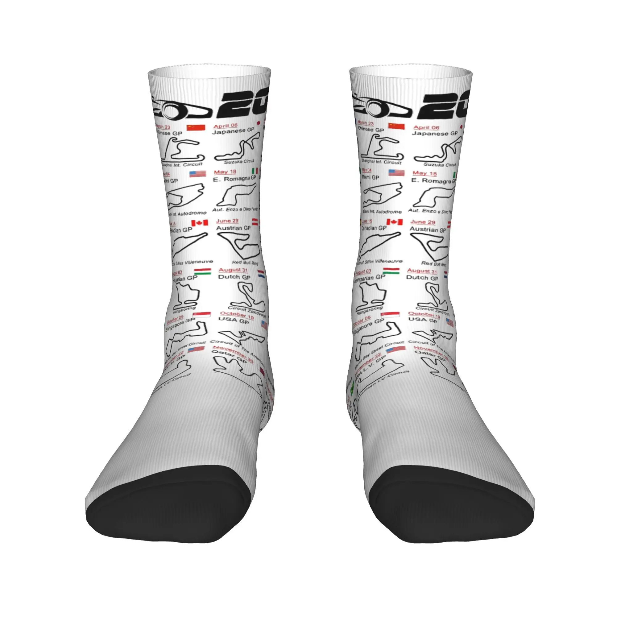 Unisex f1 race cars 2025 named circuits racing motorcycle  Accessories Socks  Cozy Socks Comfortable For Sports Wear