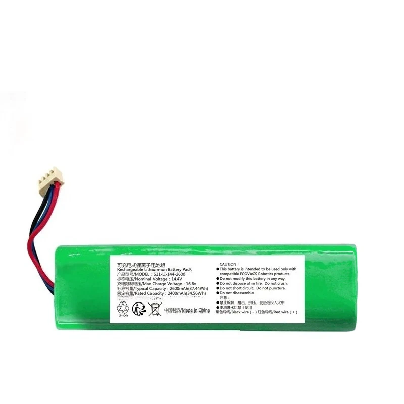 Newest S11-LI-144-2600 14.4V 37.44Wh 2600mAh Li-ion Rechargeable Battery Pack for High Quality High Capacity Replacement Battery