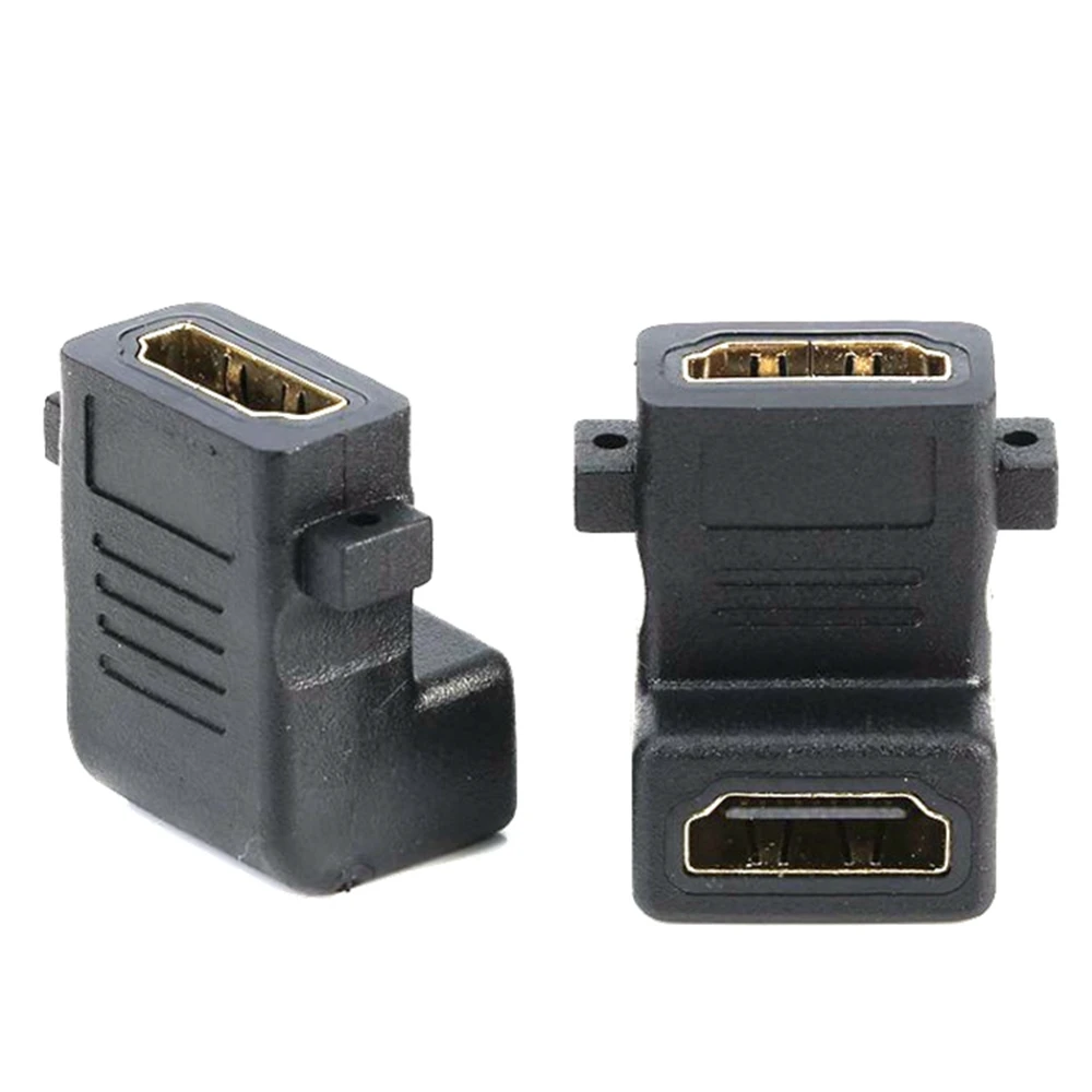 HDMI-compatible Female to Female Coupler Mount Panel Cable Adapter Converters Straight for 1080P HDTV Cable Extension