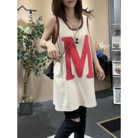 

Новый летний жилет больших размеров 300, свободный тонкий жилет с ремешком для живота, женский модный жилет из полиэстера для поездок на работу...