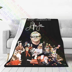 Elton John Rocket Man The Definitive Hits Blanket Shaggy Bedroom Lightweight Couch Blanket Family Expenses