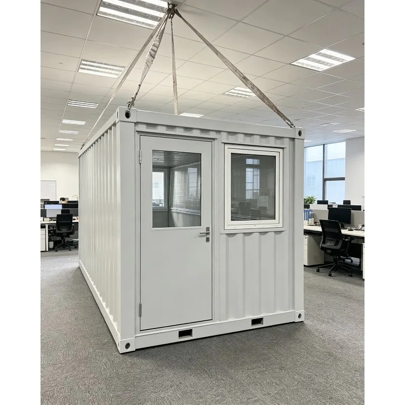 Wholesale Customizable Steel Container House Prefabricated Movable Folding Single Room Economical Flat Pack for Office Building