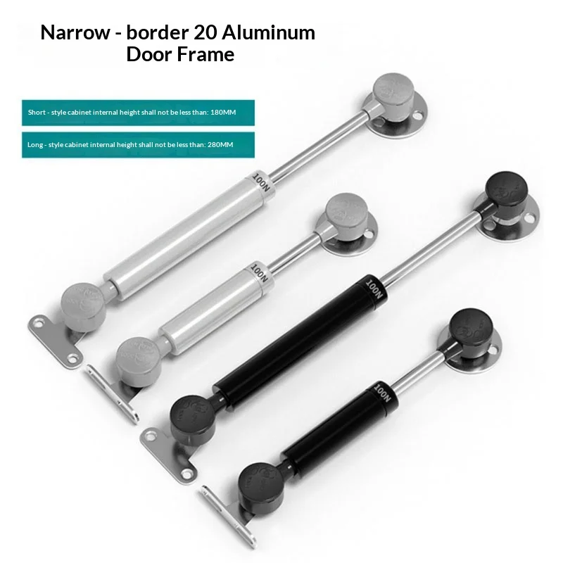 

Aluminum Frame Glass Cabinet Door Wooden Door Flip Up Buffer Air Support Small Cabinet Hanging Cabinet Hydraulic Support Rod