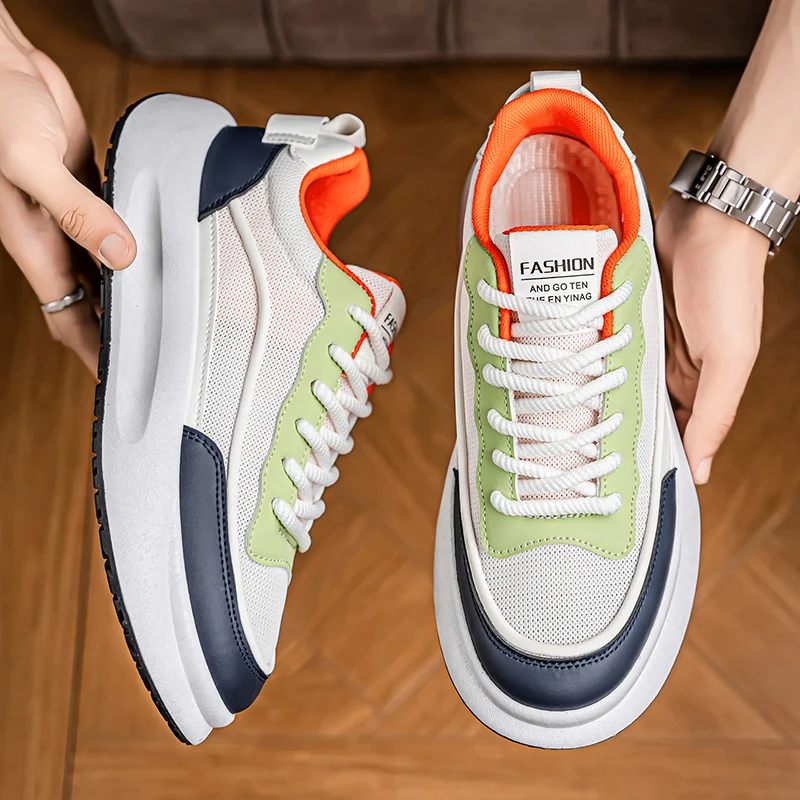 

Fashionable Subtle Men's Casual Shoes Outdoor Comfortable Shock Absorption Sports Shoes Trendy Low-profile Men Footwear