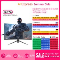 KTC H32S17 32 inch 1500R Curved Gaming Monitor 2560x1440 QHD 170Hz 16:9 ELED 99% sRGB HDR10 1ms MPRT Response Time Low-blue