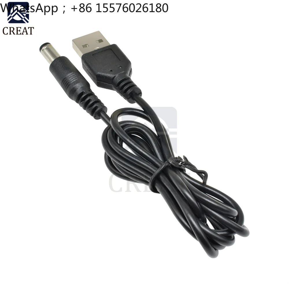 USB 2.0 Male A To DC 5.5mm x 2.1mm 80cm Plug DC Power Supply Cord Cable Power Small Devices From Computer or Other USB Port
