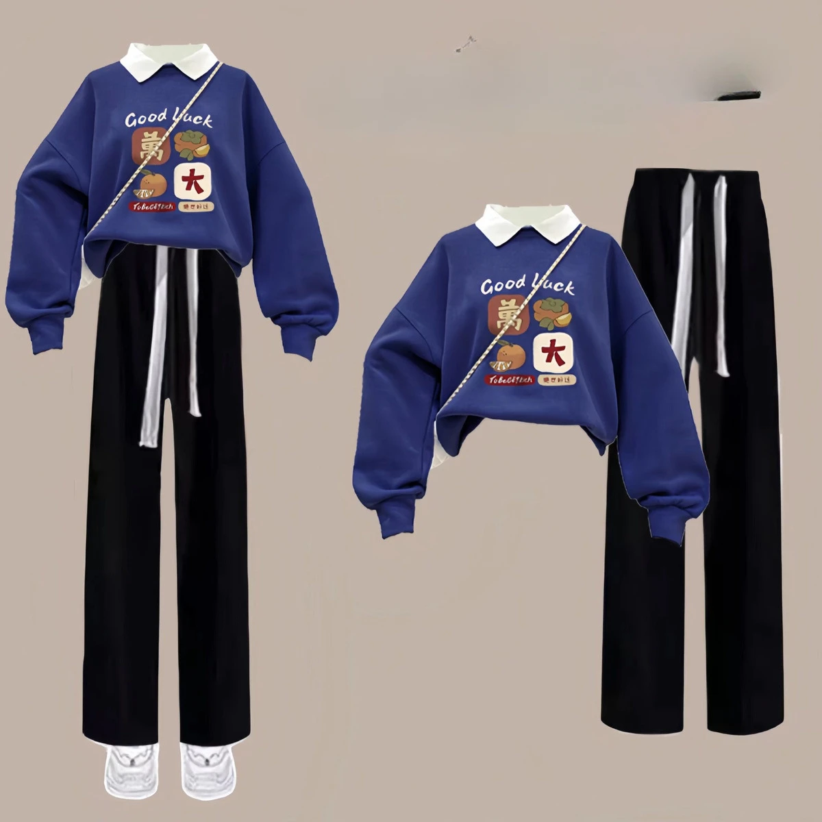 2024 Kids Clothes Girl Spring Autumn Novelty Set Clothing Long Sleeve Cartoon Letter Sweatshirt Pant Outfits 7 9 11 13 15 Years