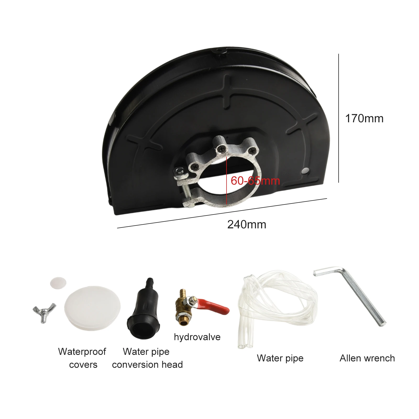 angular grinder shield grupo base de maquina de corte de agua tampa de seguranca kit de guarda de coleta de poeira acessorios de ferramentas eletricas 01