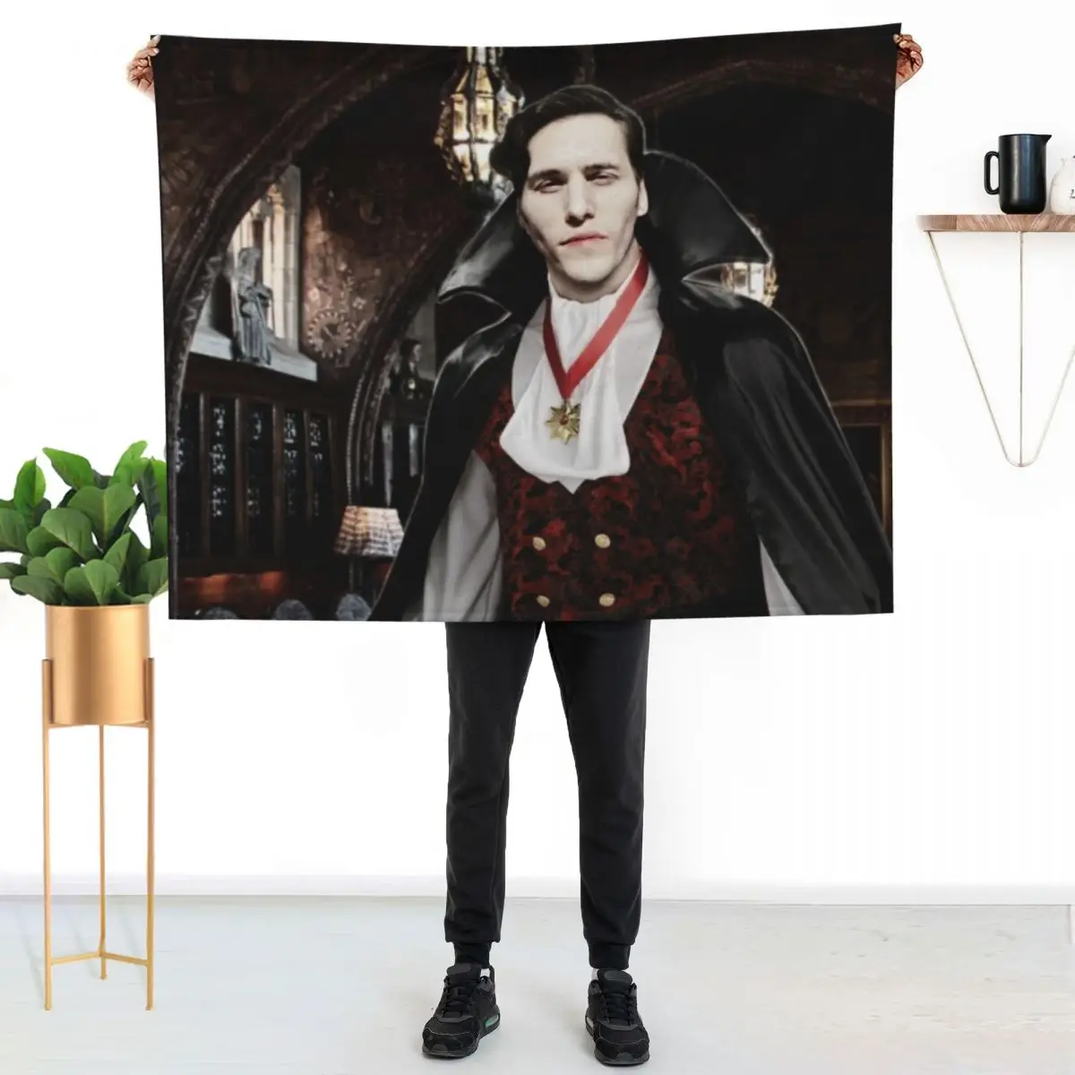 

Vampire Jerma Alt. Throw Blanket Stylish Warm Blanket for Living Room Bedroom
