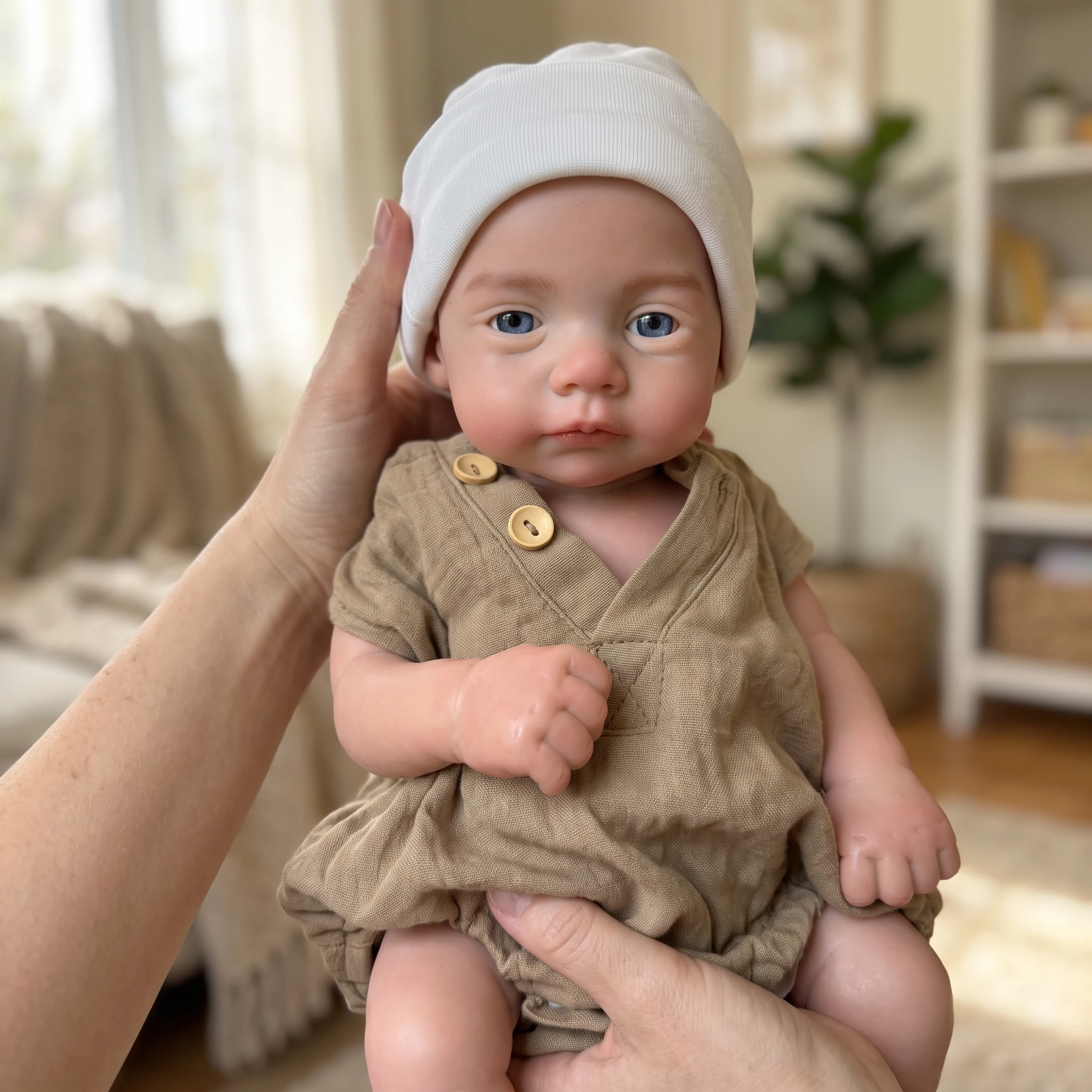 1 Pc 18 Inch Awake Bebe Silicone Newborn Baby Doll Cute Pеборн Doll Reborn Baby