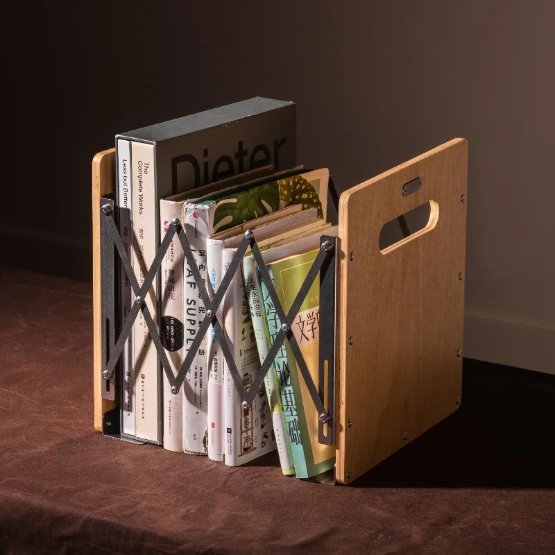 Lin Yu folding bookend, wood metal value laminate, durable and universal, making auspicious home furnishing
