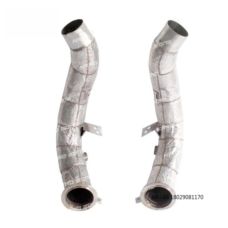 

High Performance Stainless Steel Exhaust Downpipe for M5 M6 F10 F12 2011+ Downpipes with Heat Shield