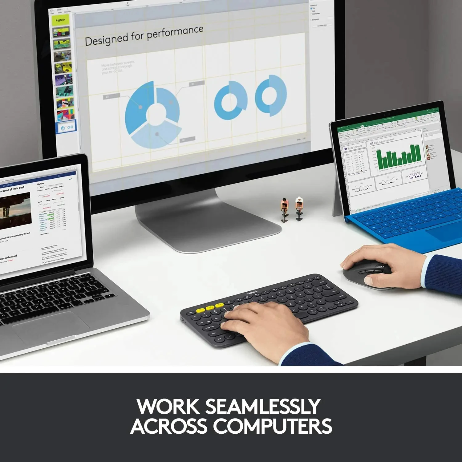 لوجيتك-لاسلكي m720 ، ترايثلون متعدد الأجهزة ، بلوتوث usb ، مستقبل موحد ، 2.8 ، 8 أزرار ماوس ، للكمبيوتر المحمول ، ماك ، باد #3