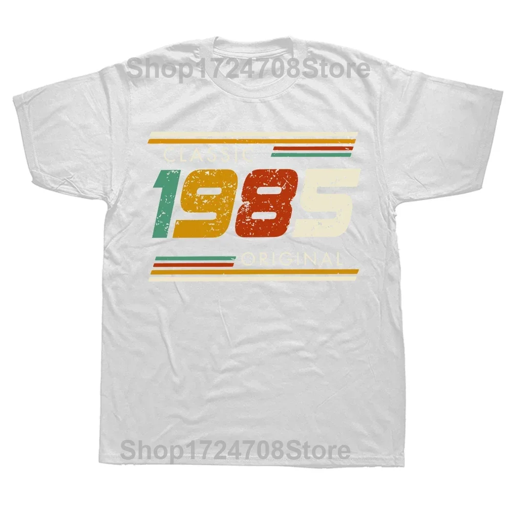 Funny Classic 1985 Original Vintage T Shirts Summer Classic Graphic Cotton Streetwear Short Sleeve Birthday Awesome T-shirt Men