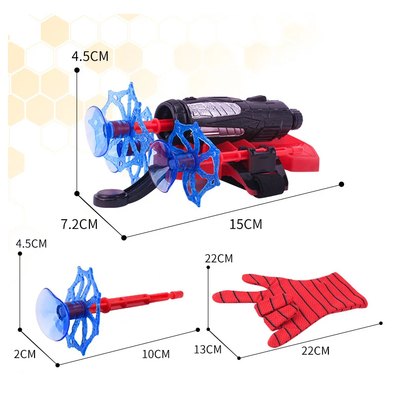 New Superhero Spider Silk Launcher Toys Cartoon Spider Figures Cosplay Props Spiders Web Launcher Glove Toys for Children Gifts