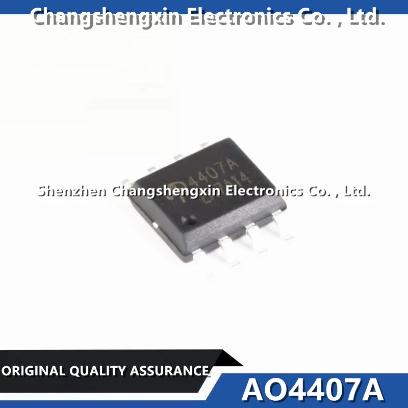 100 Pieces AO4407A 4407A New Original P-Channel 30 V 12A (Ta) 3.1W (Ta) Surface Mount 8-SOIC MOSFET