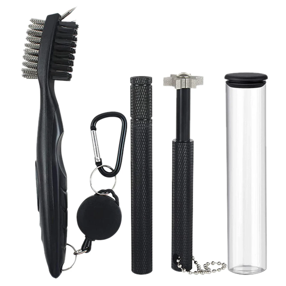 

Golf Cleaner Groove Sharpener Brush Steel Nylon Bristles Spring Buckle Golf Clubs Tools Premium Material