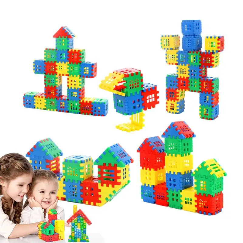 Bloqueio Building Bricks for Kids, Stacking Game, Fine Motor Toys, DIY Educacional