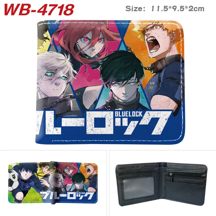 

Blue Lock Bifold Wallet Full Color Anime Print Short Pu Leather Card Holder Coin Purse For Anime Fans Daily Carrying And Storage