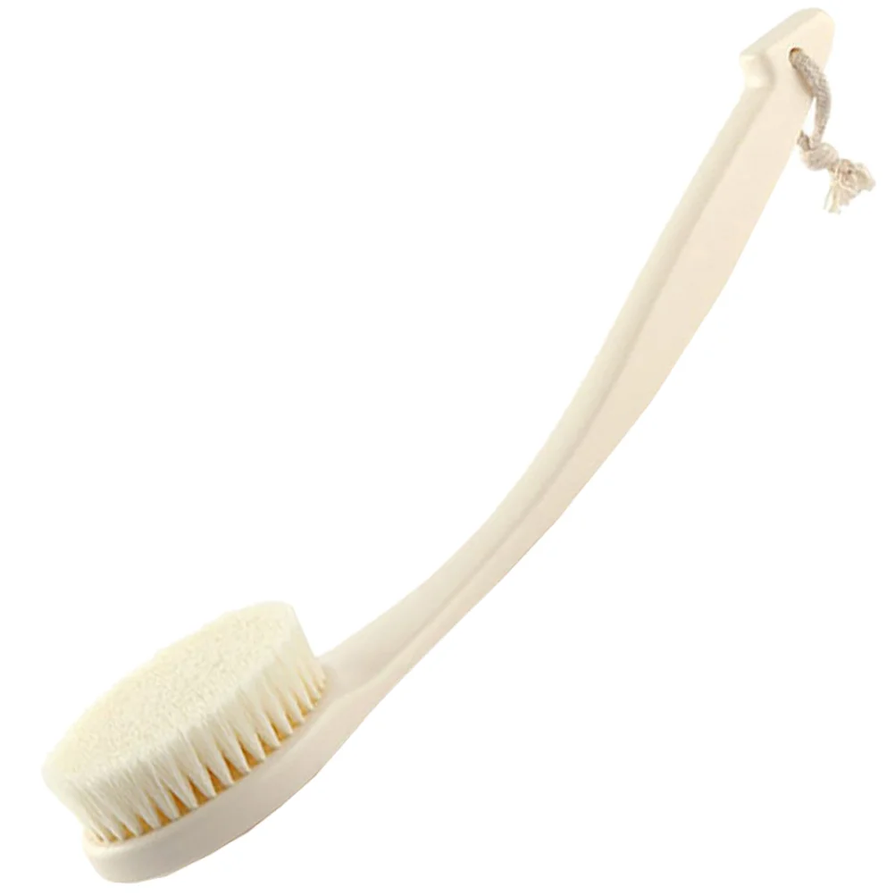 

Long Handle Bath Brush Face Cleansing Handled Exfoliating Shower Body Balm Cleaning Sponges Massage Mesh