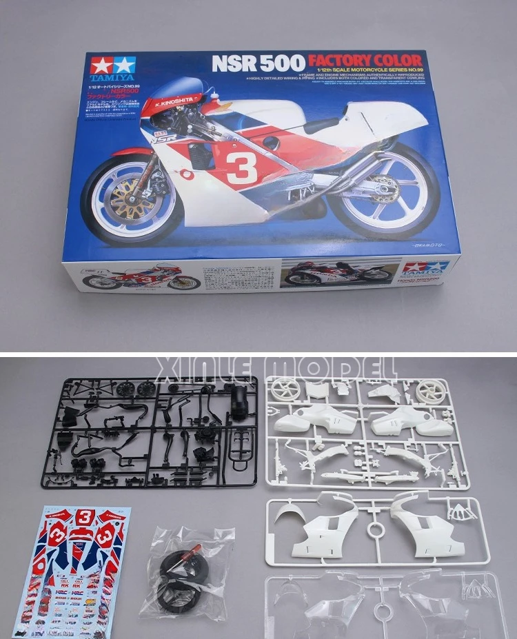 Наборы для моделирования TAMIYA, мотоцикл 1/12, 14099 NSR500, заводская сборка цветов, весы, набор игрушек «сделай сам»