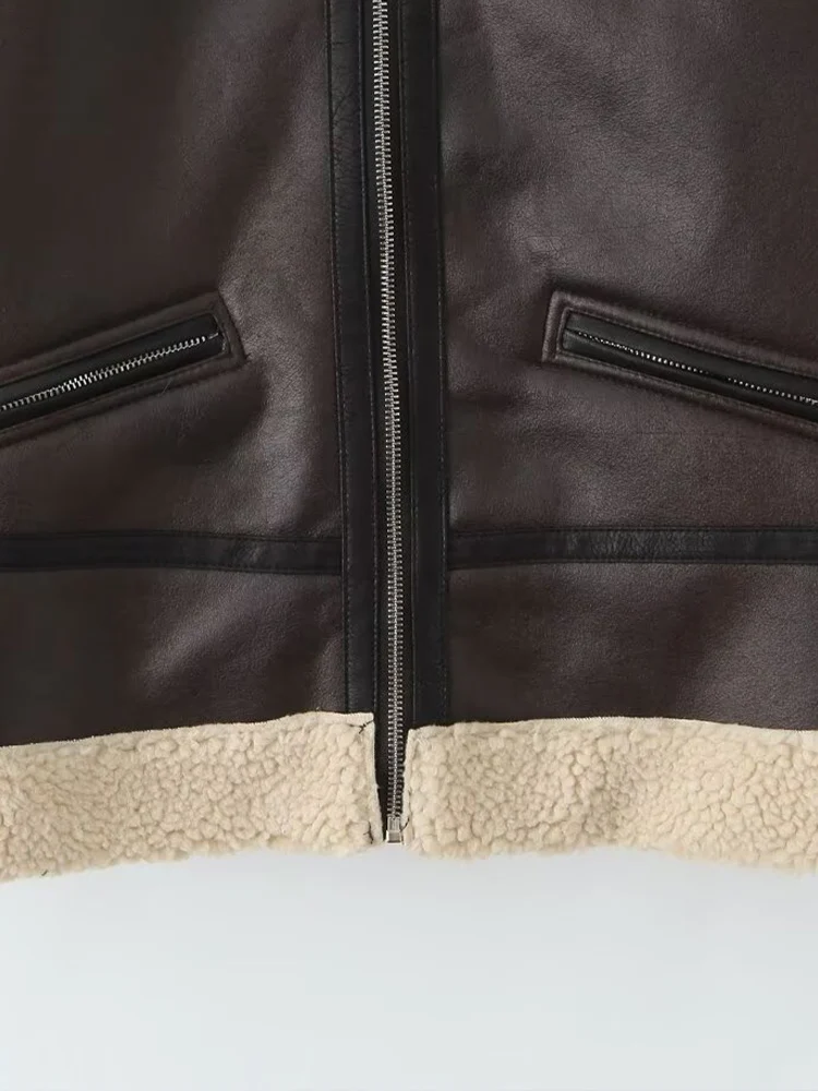 Europese en Amerikaanse stijl 2025, winter nieuwe dameskleding, modieuze pluche dikke warme losse nepbontjas