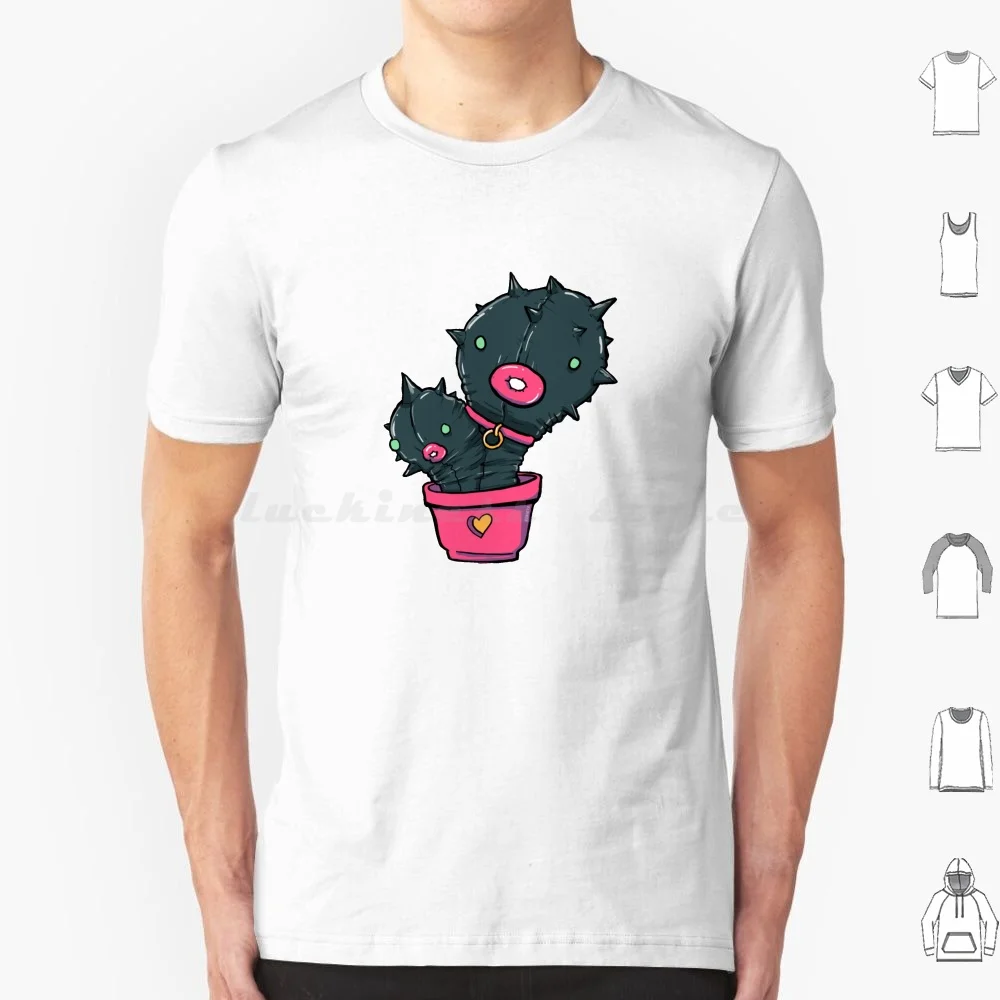 Cactus Fetish T Shirt Big Size 100% Cotton Cactus Fetish Bdsm Latex Gimp Couple Love Lovers Weird Sexy Creepy Cute
