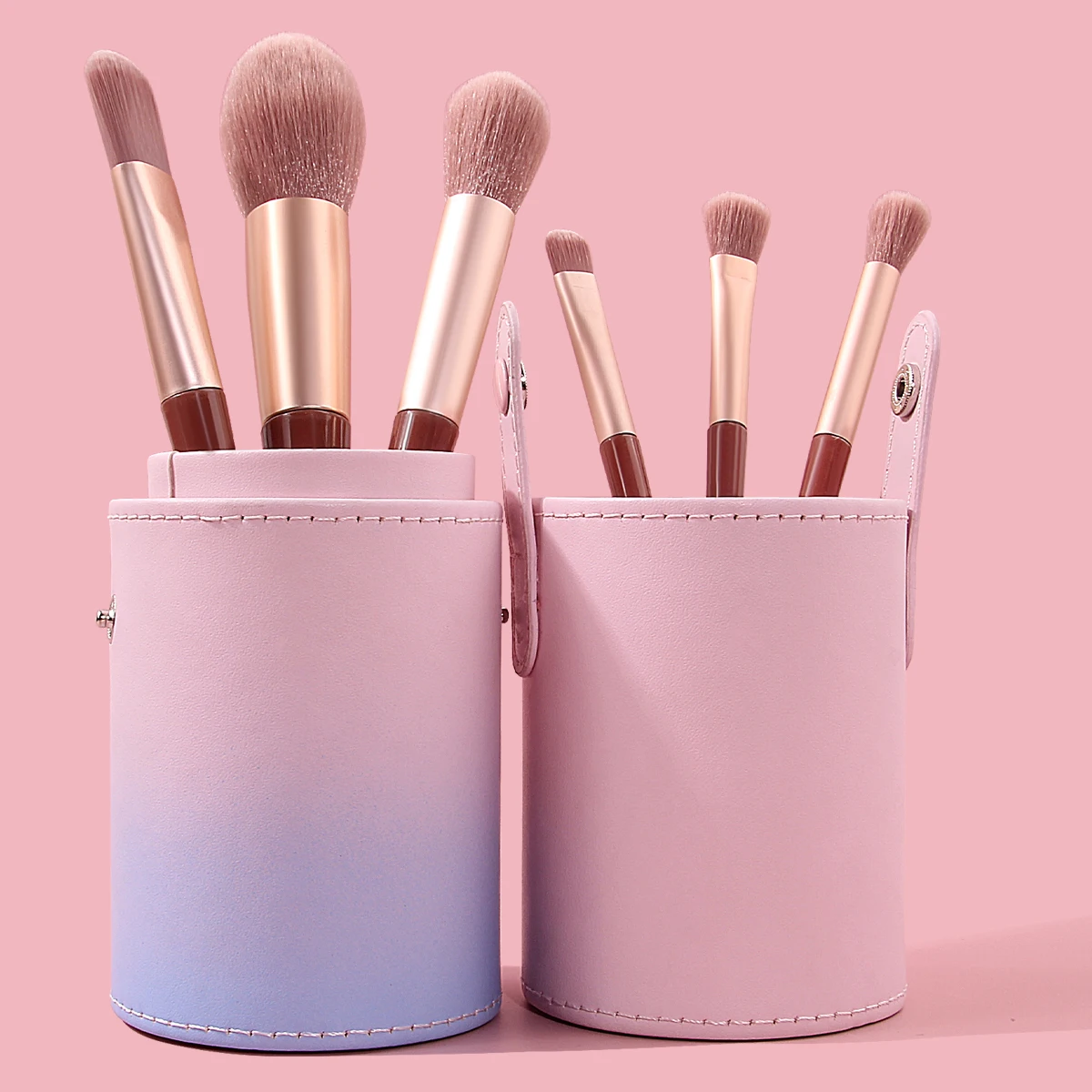 

1pc gradient makeup brush storage bucket desktop finishing tool dustproof and cover makeup brush storage tool