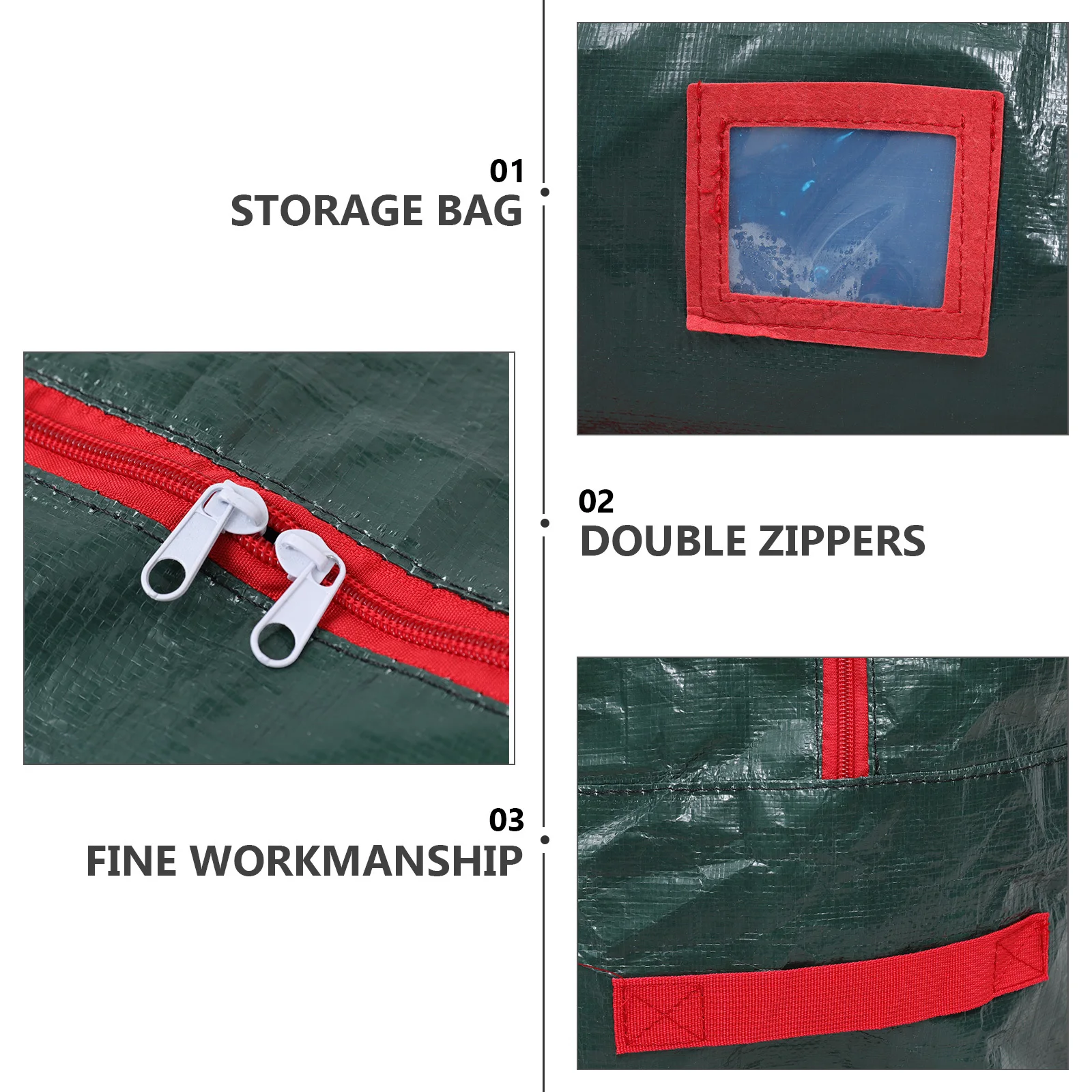 

Large Capacity Christmas Tree Storage Bag Smooth Surface Comfortable Touch Easy Carry Home Party Organizer Christmas Large Bag