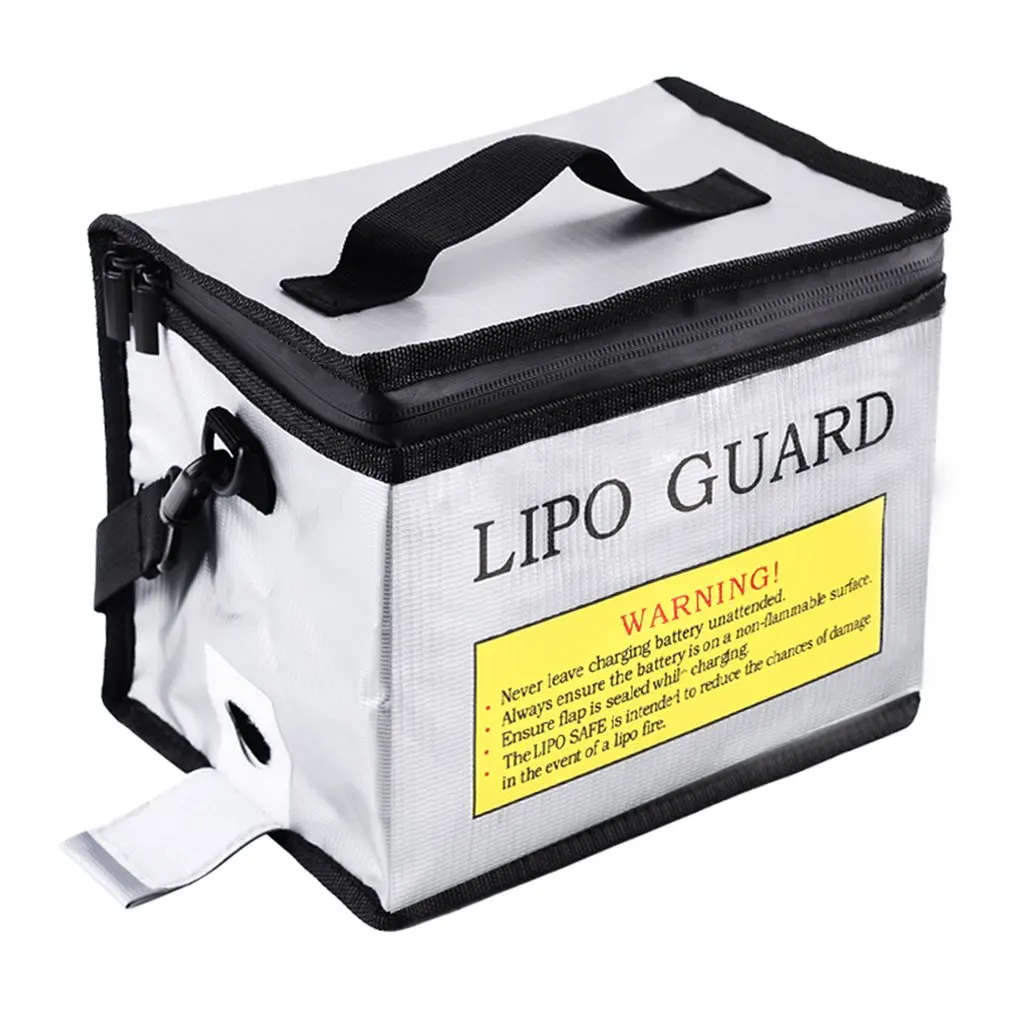 Lipo Battery Safe Bag Fireproof Explosionproof Bag RC Lipo Battery Guard Safe Portable Storage Handbag For RC Drone Batteries