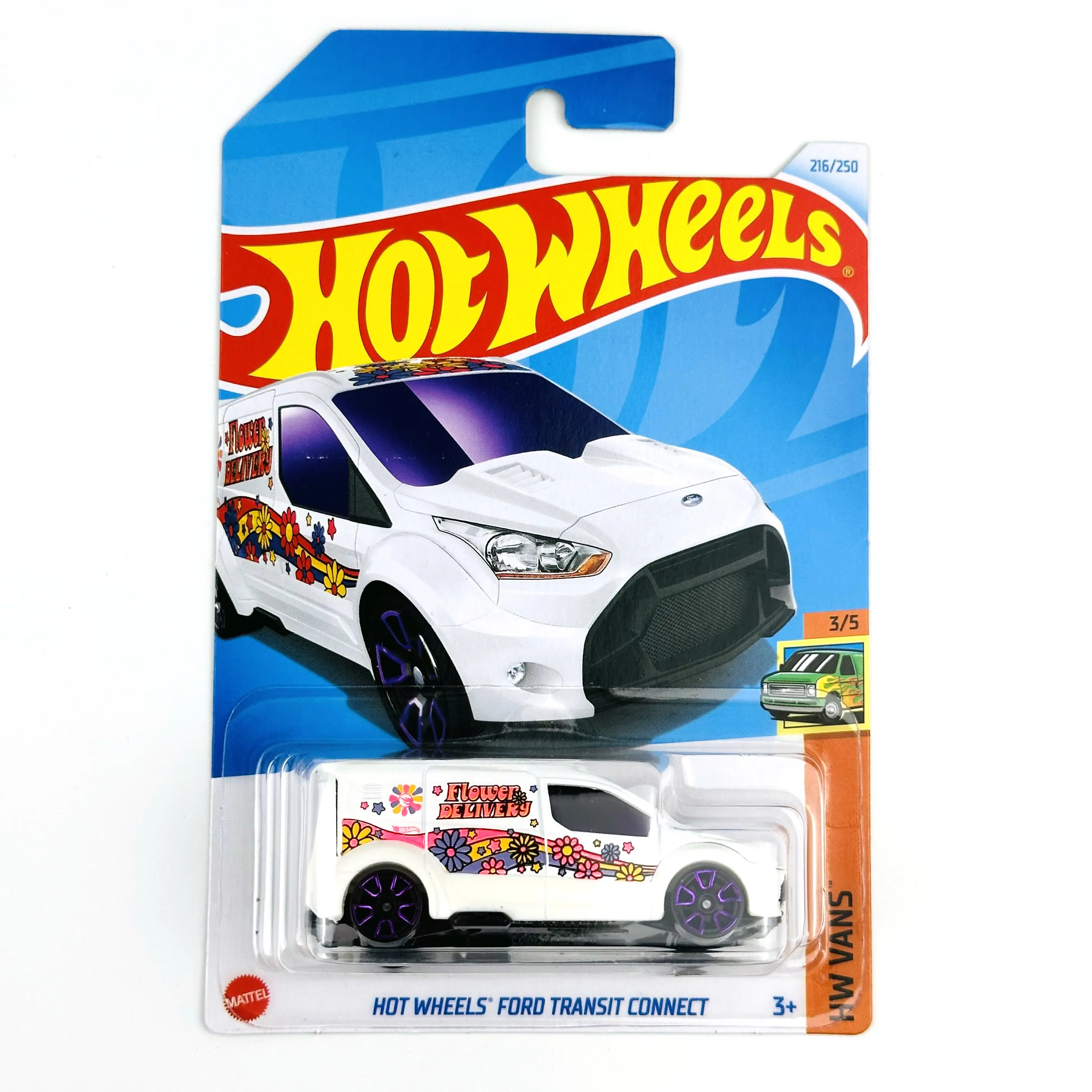 2024-216 Hot Wheels Cars FORD TRANSIT CONNECT 1/64 Metal Die-cast Model Collection Toy Vehicles