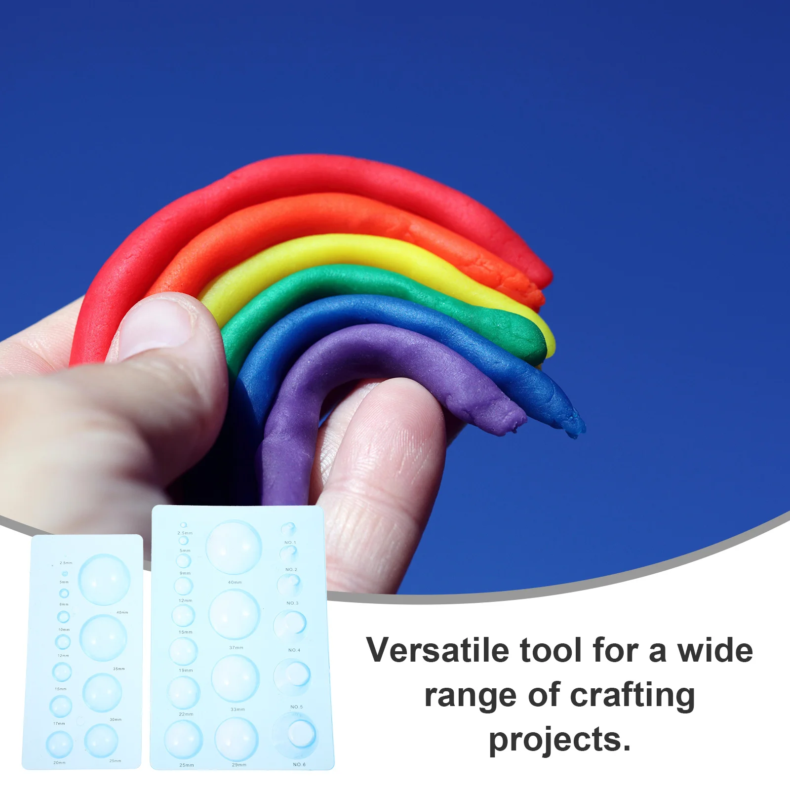 

2pcs Molds Half Ball Shape Polymer Clay Starter For Diy Crafts Clay Making Mold Craft Supply Pottery Tools Handicrafts Materials