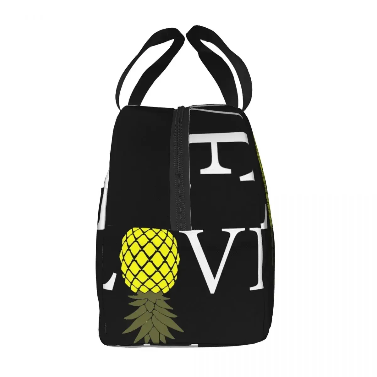 Swingers Pineapple I LOVE Pineapple Lunch Bag Unisex Portable Cooler Insulated Lunch Box Food Bento Box view 3