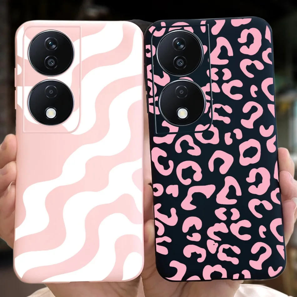 Cool Fashion Moon Printed Case For Honor X7b Candy Color Soft Silicon TPU Shockproof Phone Cases For HonorX7b X 7B 4G CLK-LX2