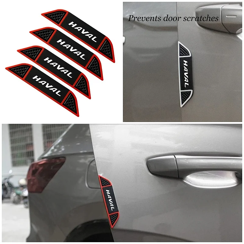 Car Door Anti-collision Strip Door Edge Guard Flexible Self-adhesive Auto Accessories For Haval Jolion H6 M6 Dargo Raptor F7 H7