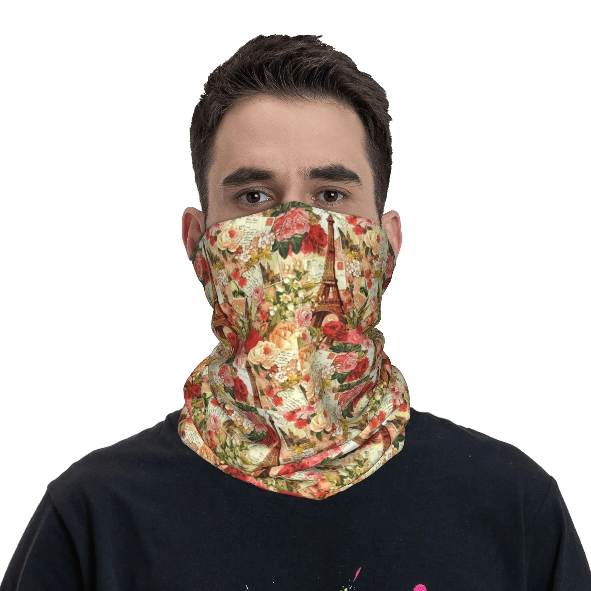 

Paris Bandana Neck Gaiter Printed Mask Scarf Cycling Scarf Cycling for Men Women Adult Breathable