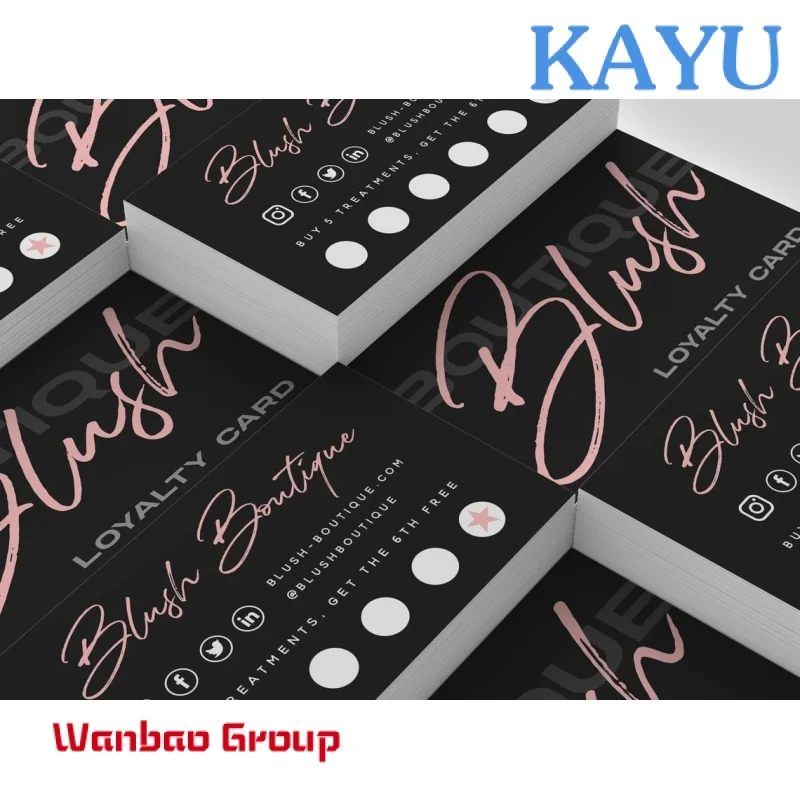 Custom  Lash Nails Printable Loyalty Cards Template Beauty Rewards-Card Thank You For Your Order Cards