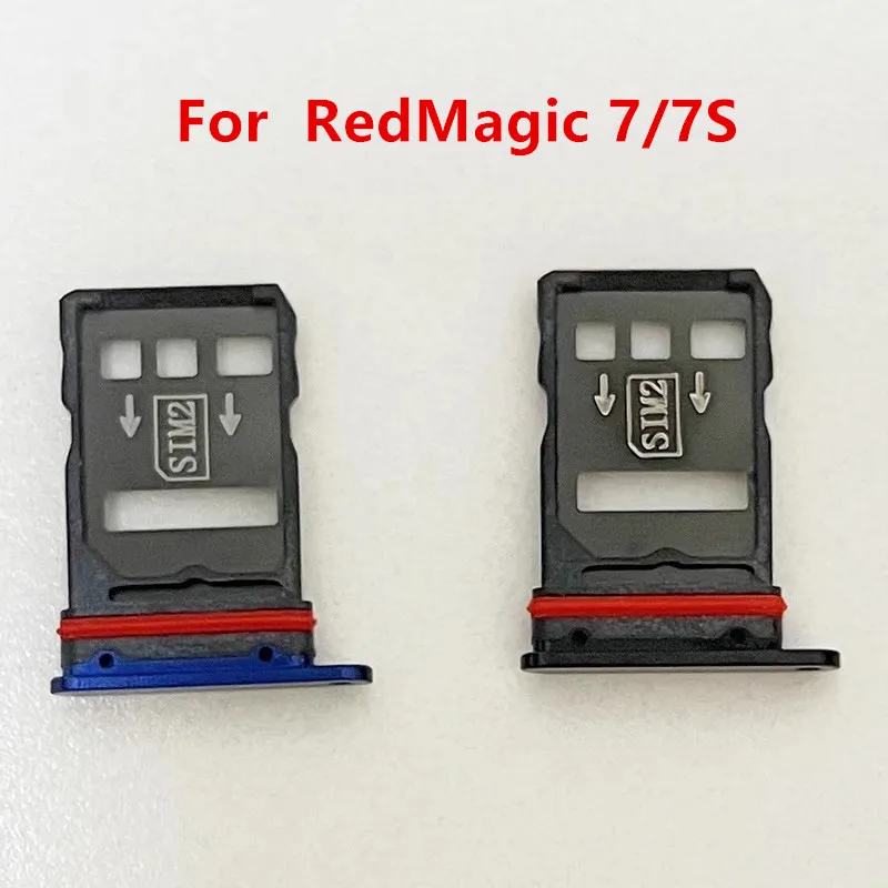 RedMagic7S SIM Card Slot For ZTE Nubia RedMagic 7 7S NX679J NX679S Adapters Socket Holder Tray Chip Drawer Housing Repair Part