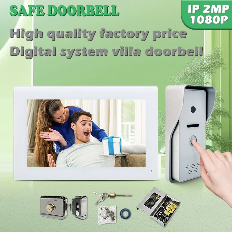 

Time-limited POE IP Video Intercom Video Door Phone Door Bell RJ45 InterfaceDoorbell Camera Alarm Wired 1080P Security Camera