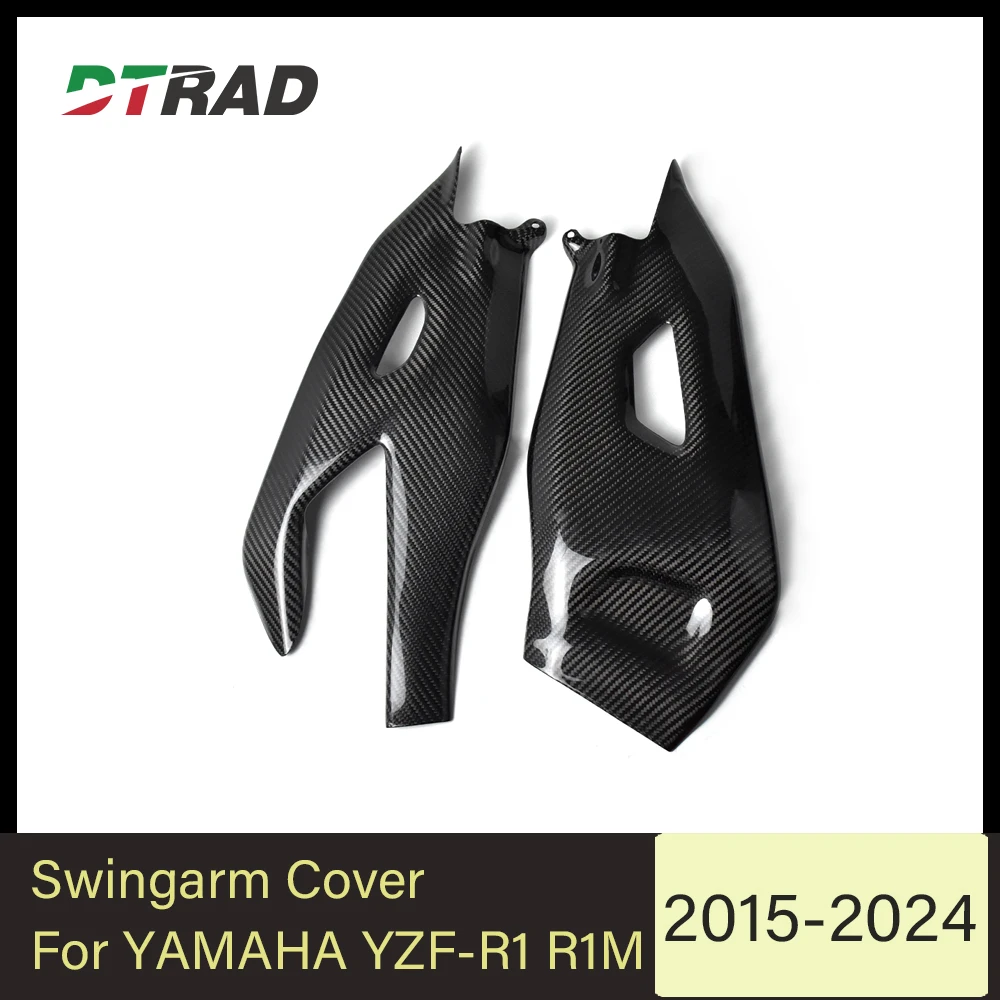 YZF-R1M Motorcycle Carbon Fiber Swingarm Cover Swing Arm Protection Covers For YAMAHA YZF R1 R1M YZF-R1 2015-2024