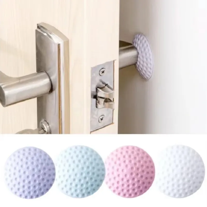8Pcs Soft Thickening Mute Rubber Pad To Protect The Wall Self Adhesive Stickers Door Stopper Golf Style Door Fender Products
