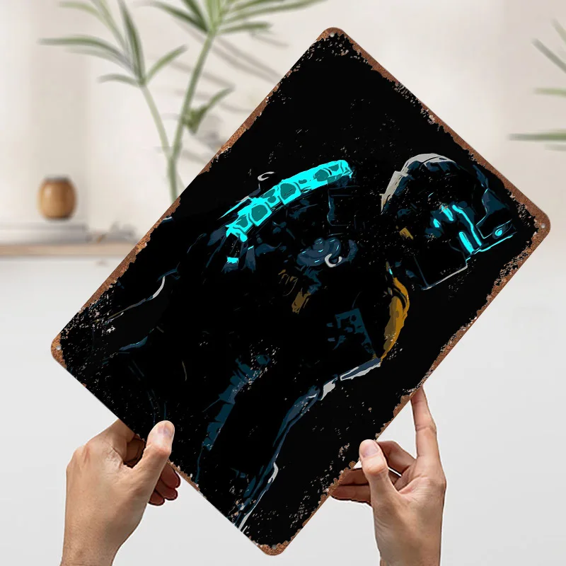 الفضاء الميت إسحاق كلارك ملصق معدني الديكور ديكورات غرفة النوم علامات القصدير المعدنية القابلة للتخصيص لتزيين جدران الفن الرجعية #3