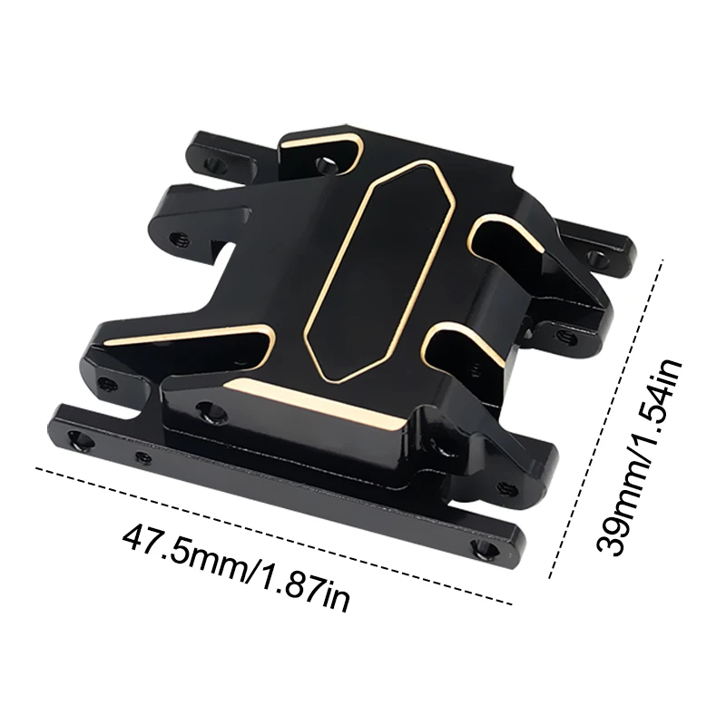 57g/66g RC Ottone Piastra Paramotore In Ottone di Alta Qualità Base del Cambio Centrale Base del Cambio per 1/18 TRX4M RC Auto parti di aggiornamento