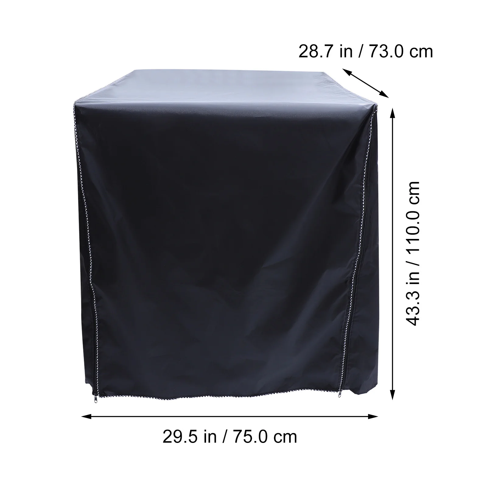 غطاء الغسالة مقاوم للماء قماش أكسفورد سميكة حامي اللوحة الأمامية شريط مرن الغبار غطاء مجفف الغسالة #2