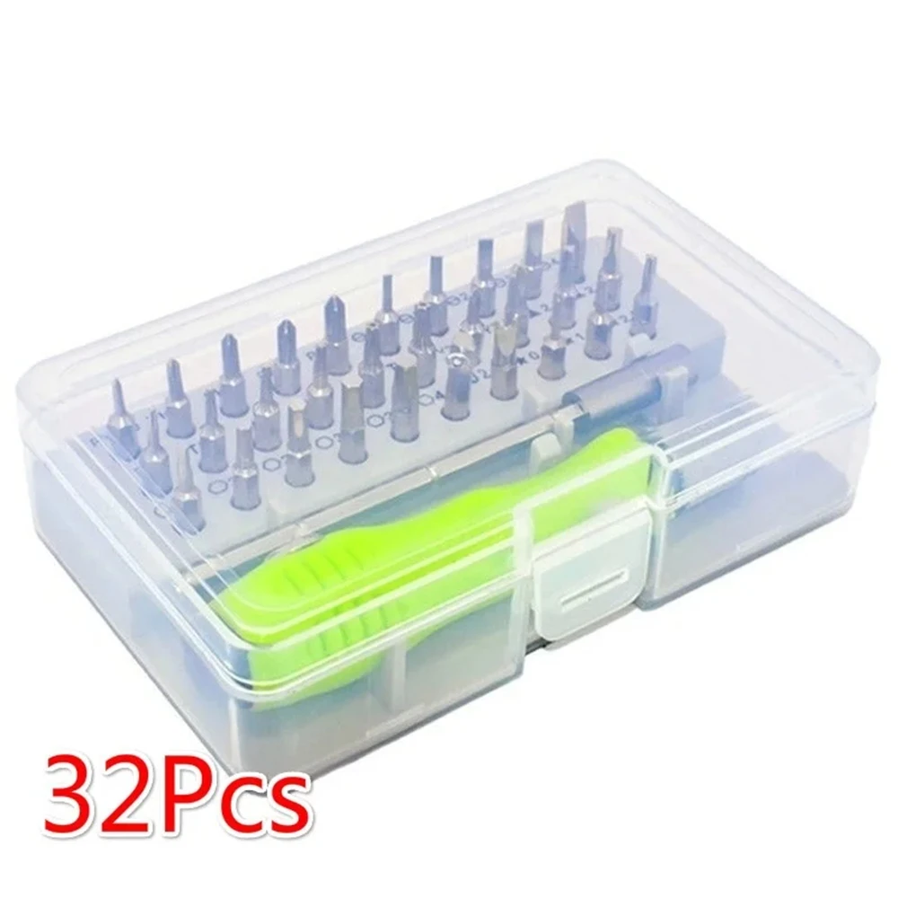 32 In 1 Multifunction Manual Screwdriver Kit for Mobile Phone Computer Electronic Repair Tool Set Product with Extension Rod