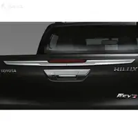 Cubierta cromada para puerta trasera de coche, embellecedor de camión para Toyota Hilux Revo Rocco 2016, 2017, 2018, 2019, 2020, SR5, estilo de coche