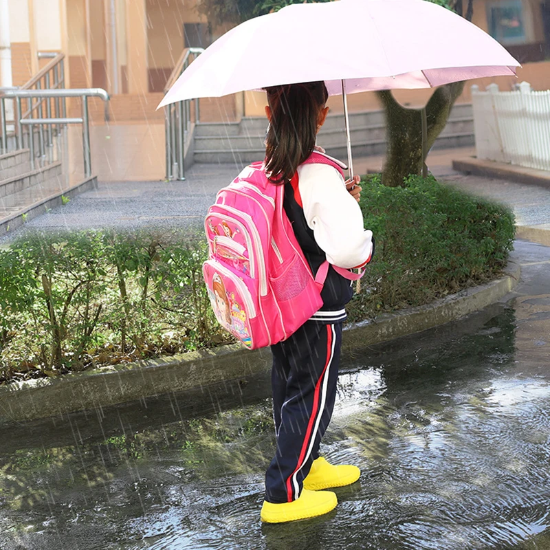 Reusable Rainy Season Silicone Rain Boot Cover Thickened Non-Slip Waterproof Latex Rain Boot Cover Kids Outdoor Shoe Accessories