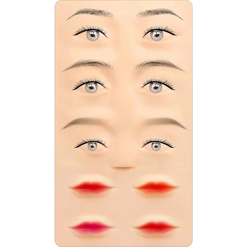 Silicone Tattoo Practice Skin Practice Skin For Face facial features MakeupSkin Tattoo Training 3D Facial Tattoo Practice Skin