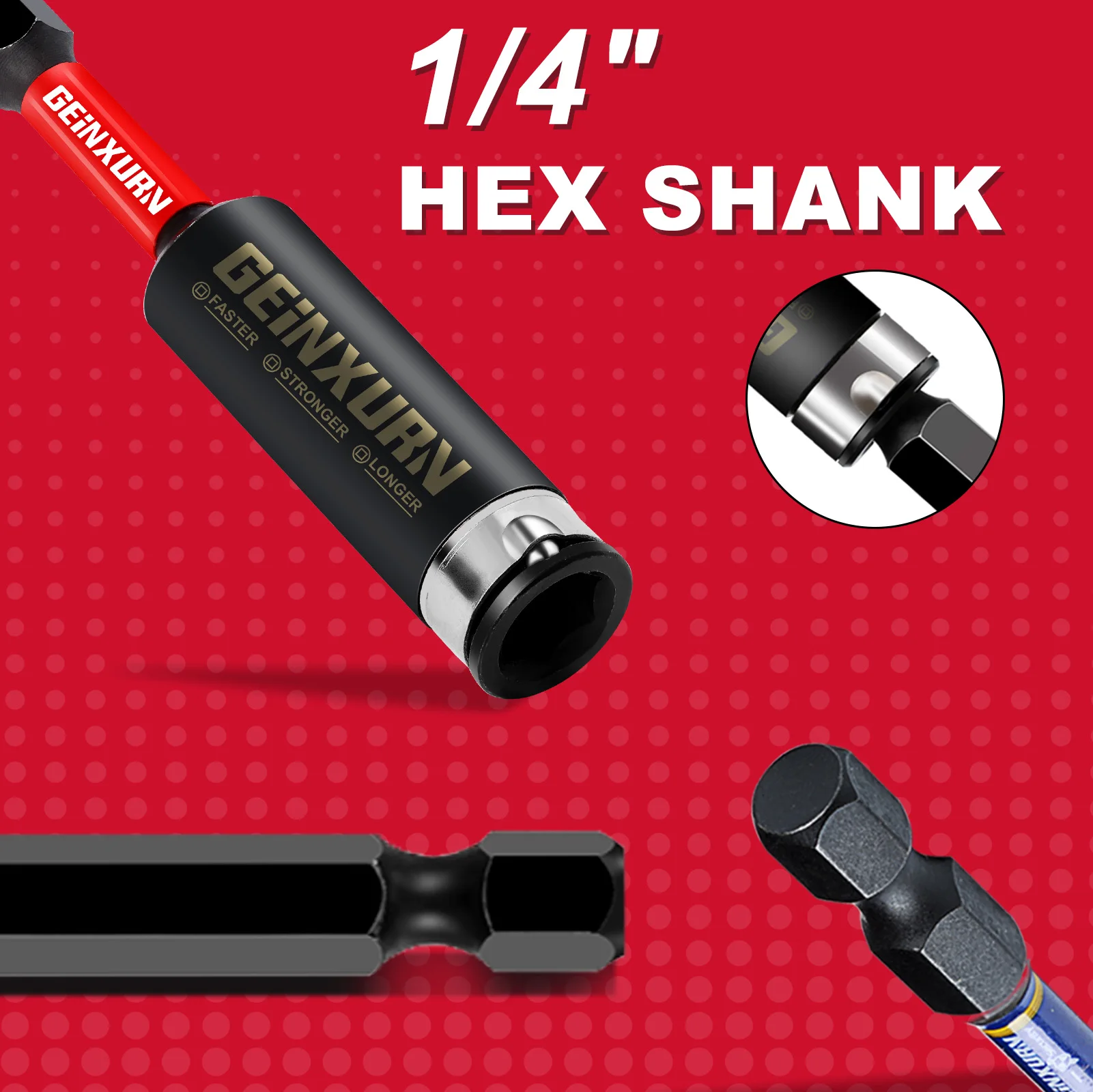 GEINXURN Impact Double lock bit holder set with Impact Bit Holder